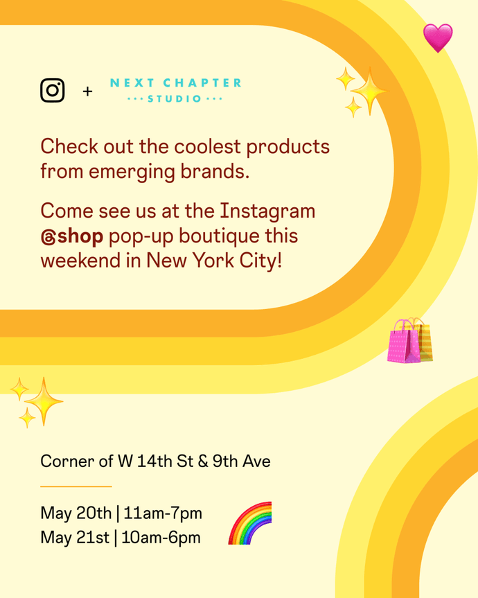 Next Chapter Studio To Be Featured at Instagram @shop's First Ever Pop Up