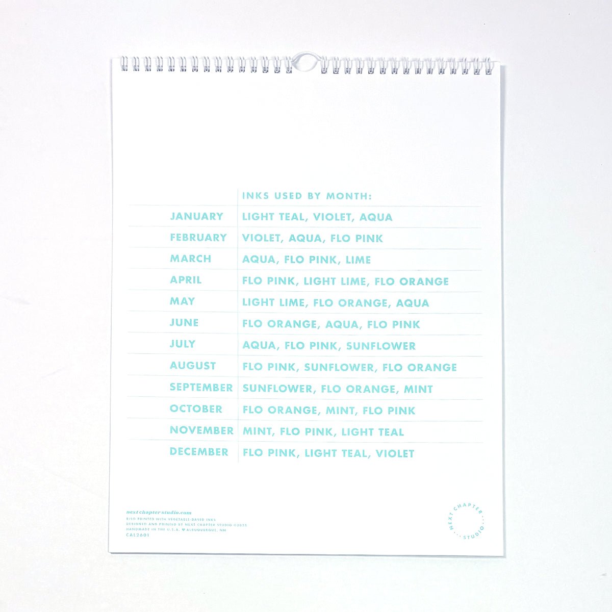 2026 Wall Calendar - Aura - Next Chapter Studio