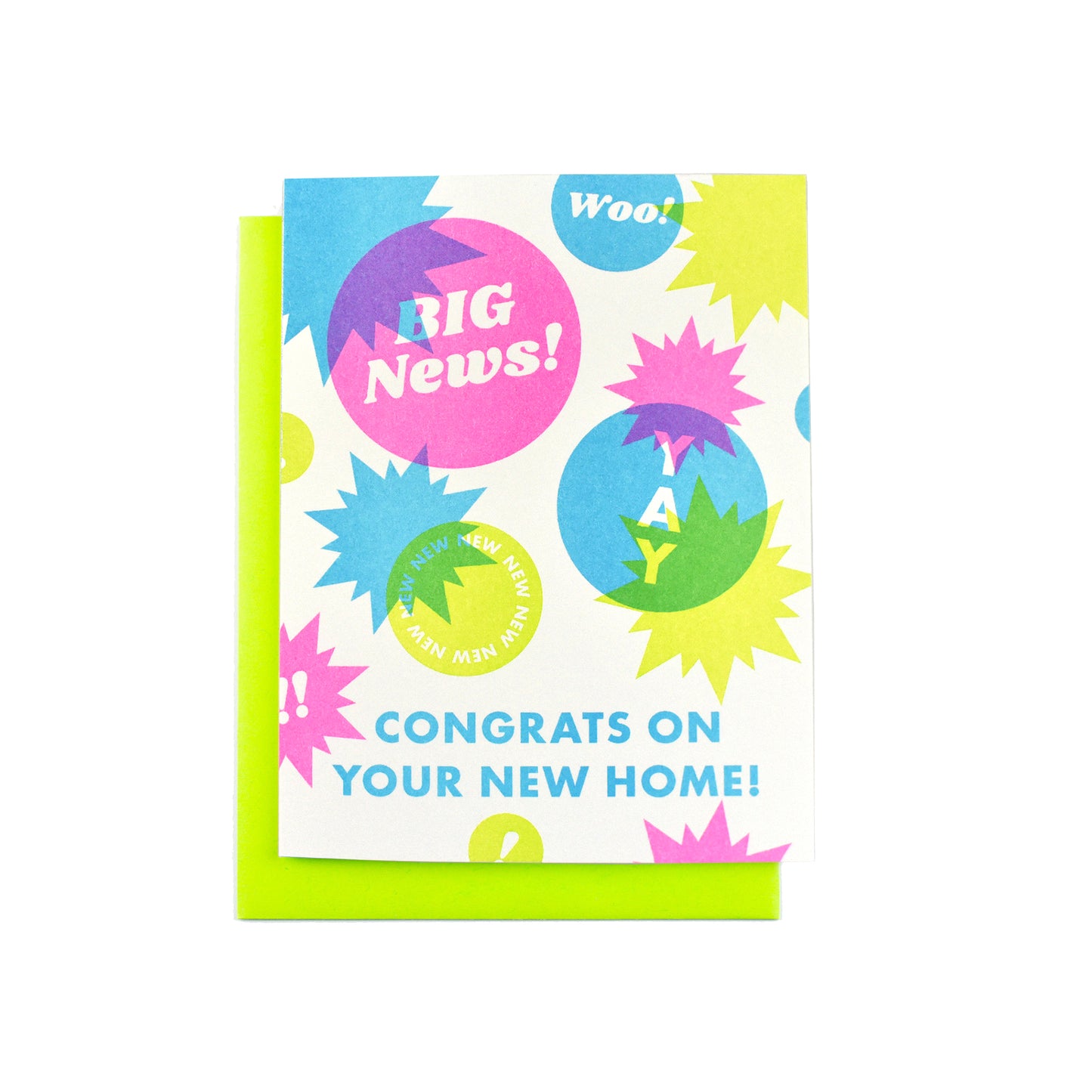 Congrats on Your New Home! - Risograph Greeting Card