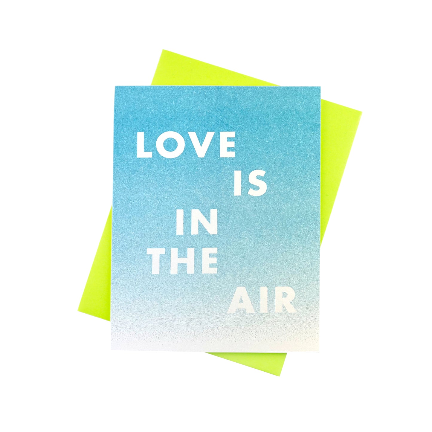 "Love is In the Air" Risograph Greeting Card