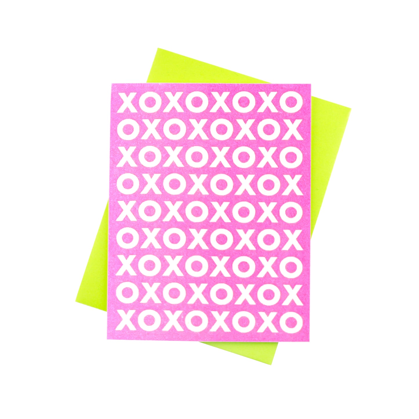 XOXO - Risograph Valentine's Day Card