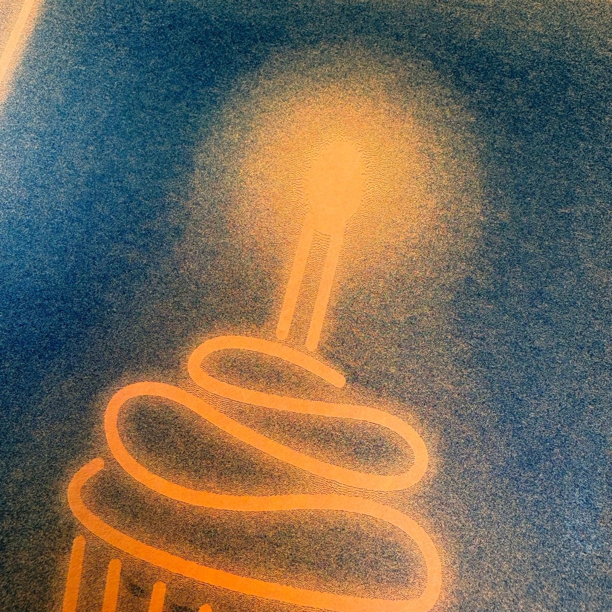 Neon Brights Cupcake - Risograph Art Print - Next Chapter Studio