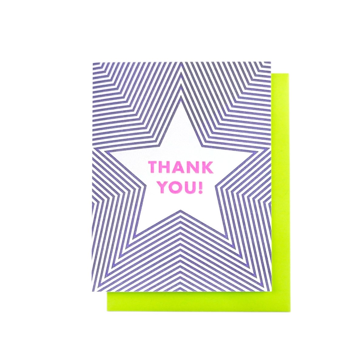 "Thank You" Radiating Star Risograph Card - Next Chapter Studio