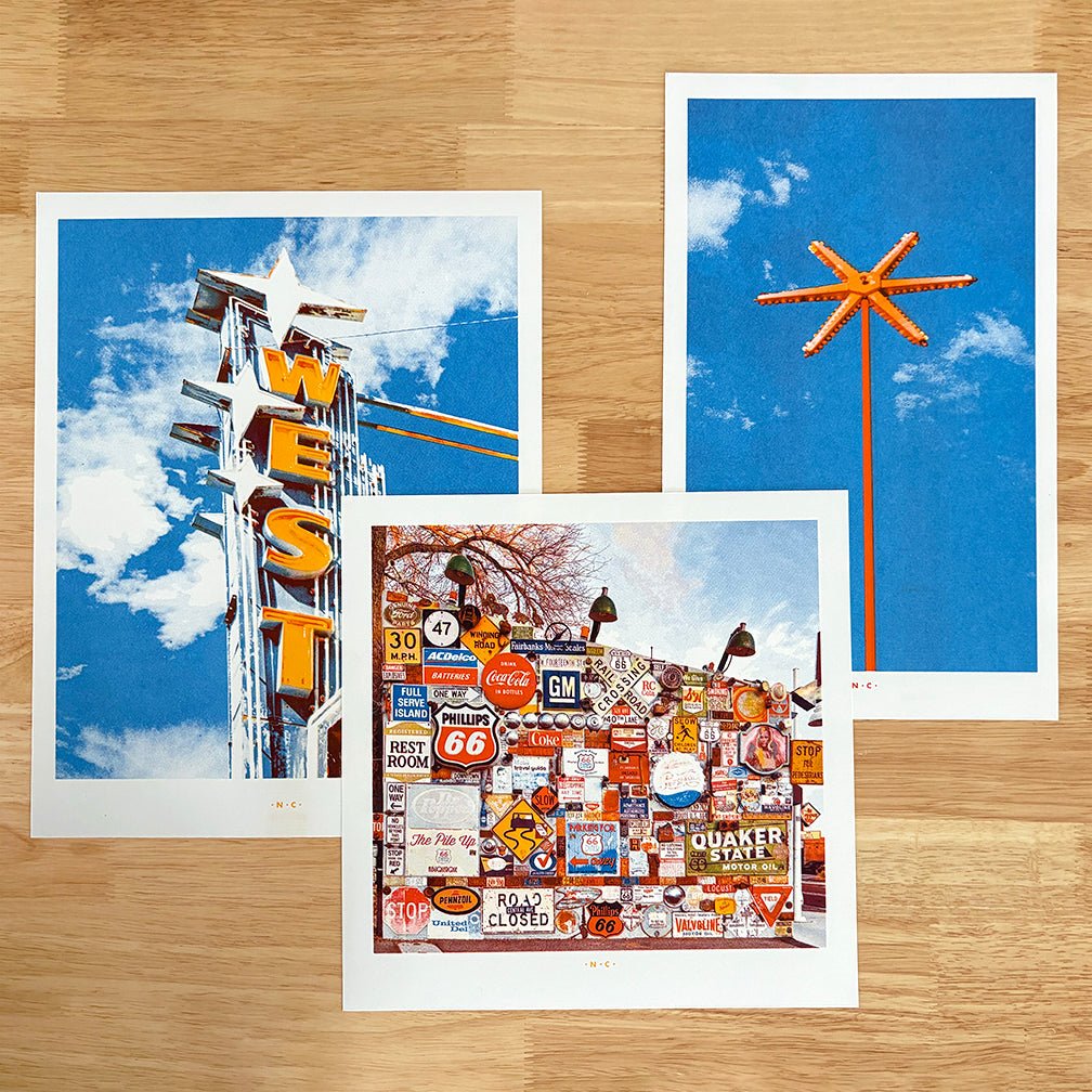 West Theater, Grants, New Mexico - John Margolies Roadside America Photograph Archive - Risograph Art Print - Next Chapter Studio
