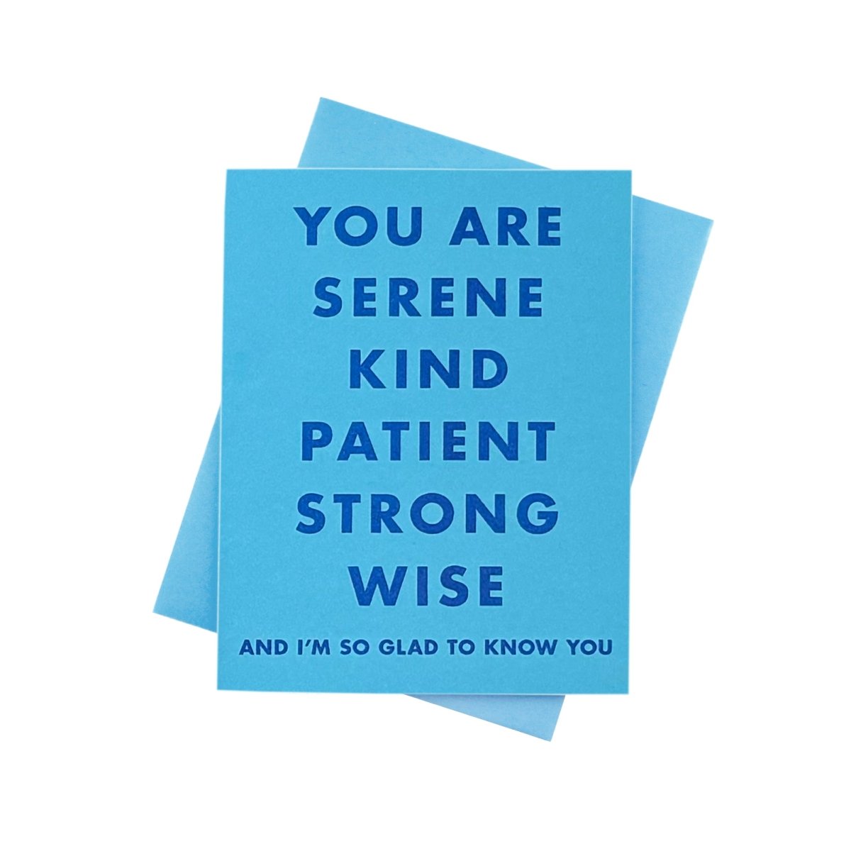 "You Are Serene..." Gratitude Risograph Card - Next Chapter Studio
