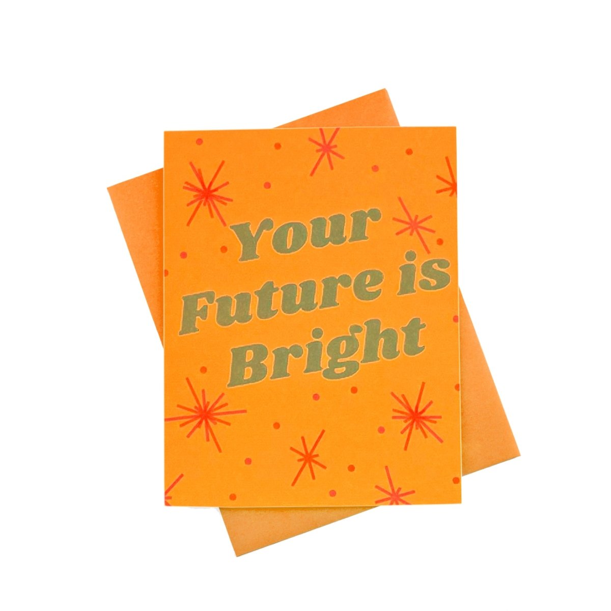 "Your Future is Bright" Congrats Risograph Card - Next Chapter Studio