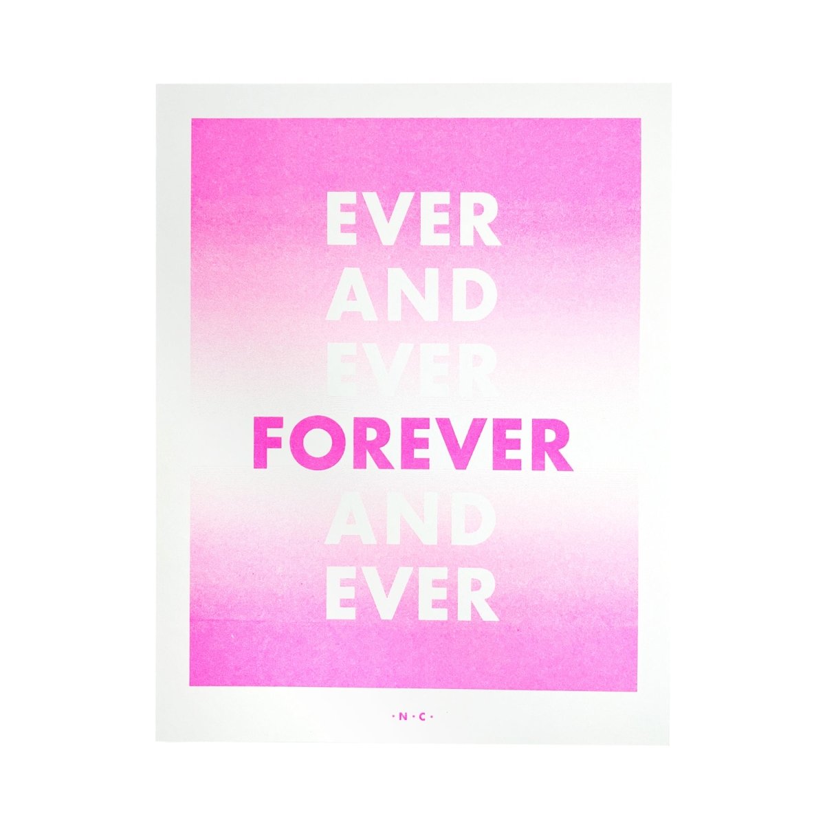 Forever and Ever Art Risograph Print – Next Chapter Studio
