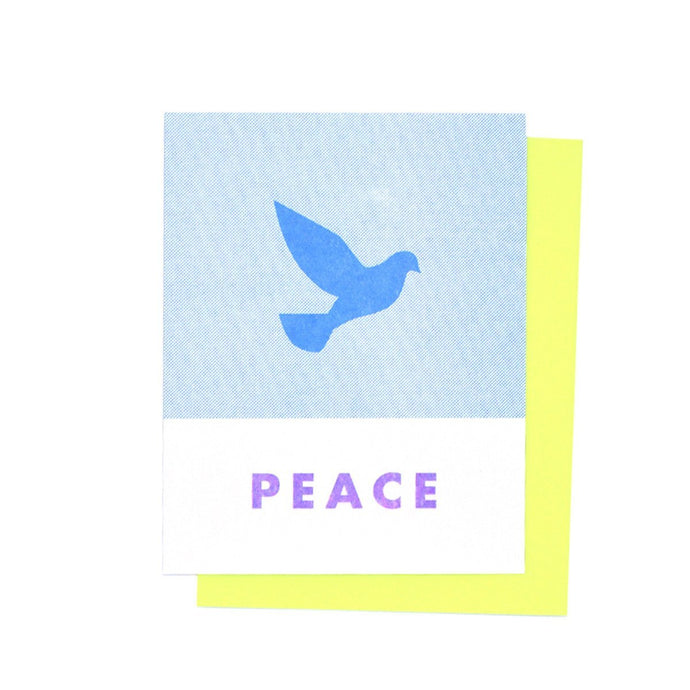 Peace - Holiday Risograph Greeting Card - Next Chapter Studio