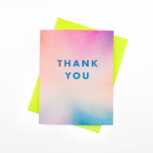 "Thank You" Aura Risograph Card - Next Chapter Studio