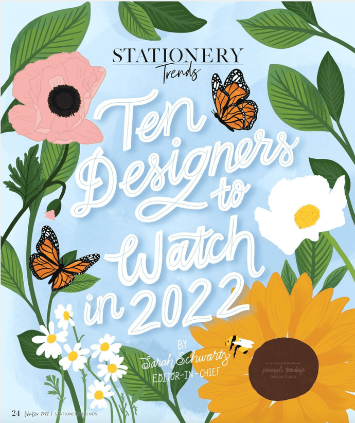 Next Chapter Studio x Lauren Harms: 10 Designers to Watch in 2022 by Stationery Trends!