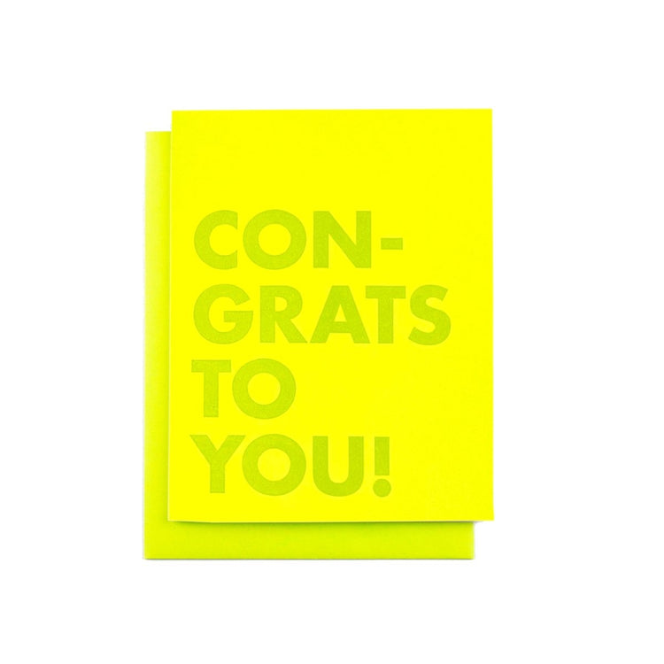 Congratulations - Risograph Greeting Cards - Next Chapter Studio