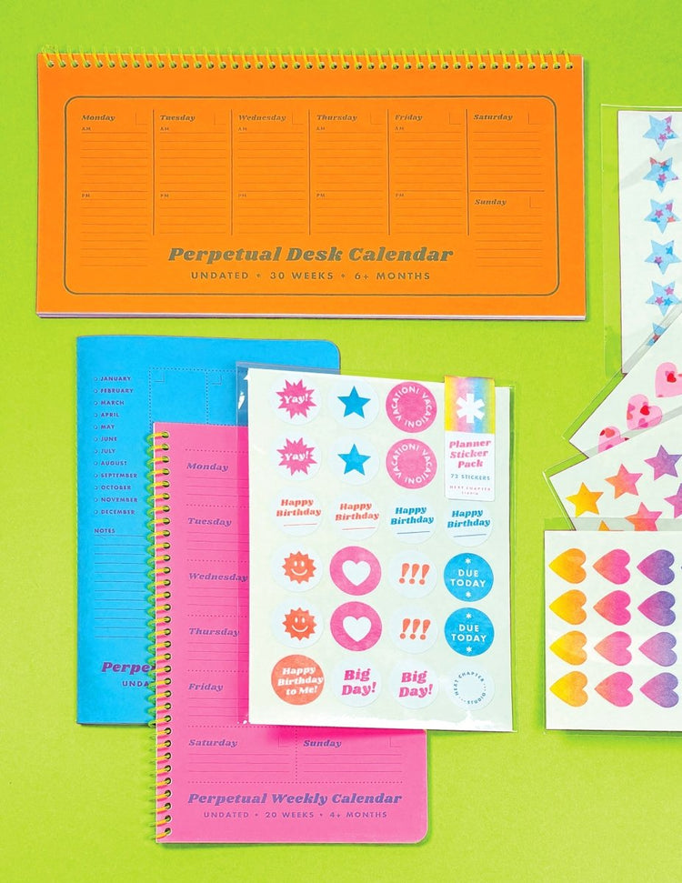 Risograph Calendars and Planners - Next Chapter Studio
