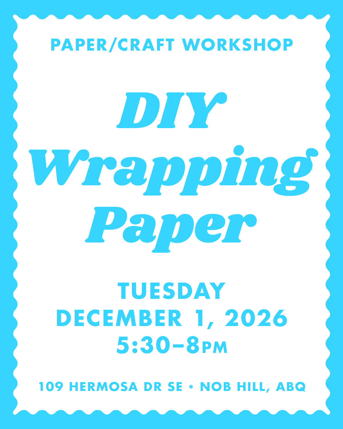 12/1/26 DIY Wrapping Paper - Paper People Workshop