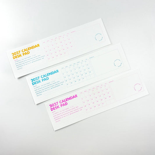 2027 Risograph Desk Pad Calendar - Next Chapter Studio