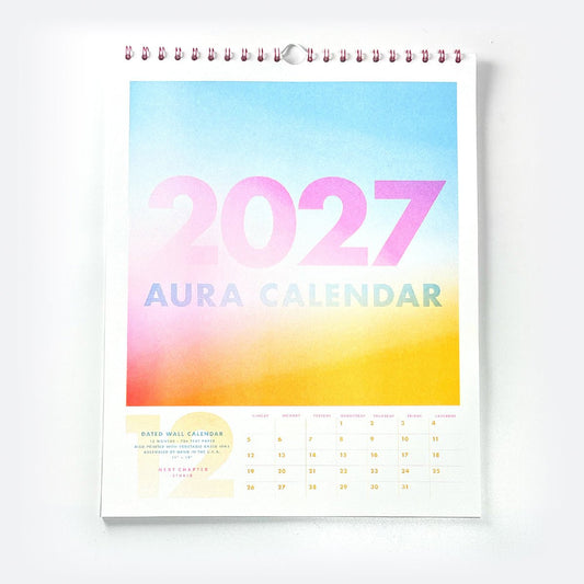 2027 Risograph Wall Calendar - Aura - Next Chapter Studio