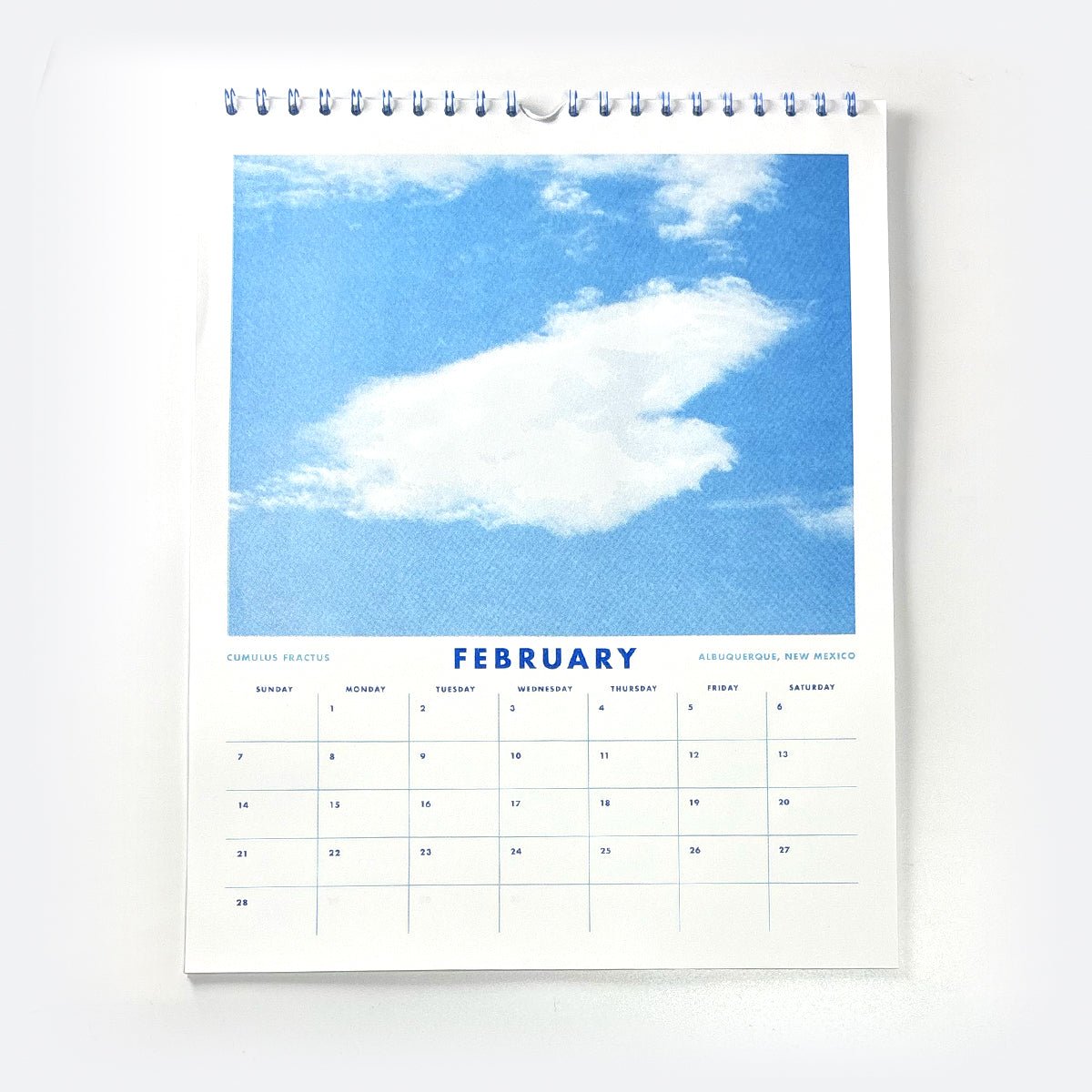 2027 Risograph Wall Calendar - Clouds - Next Chapter Studio