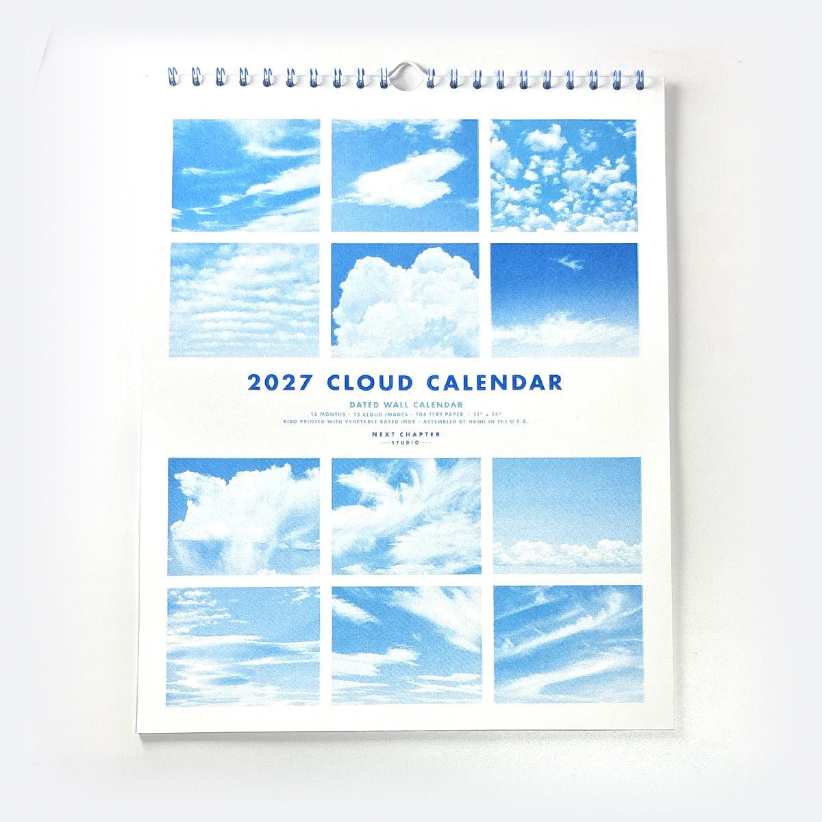 2027 Risograph Wall Calendar - Clouds - Next Chapter Studio