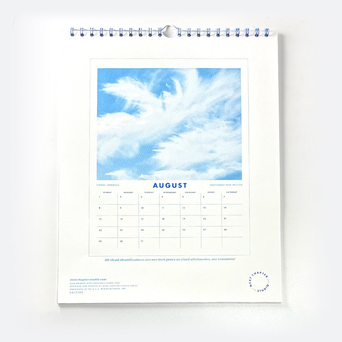 2027 Risograph Wall Calendar - Clouds - Next Chapter Studio