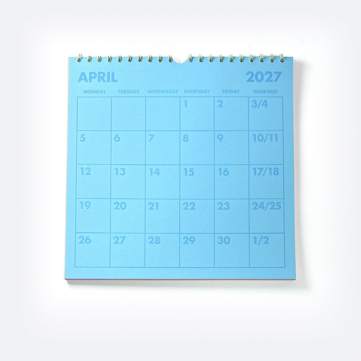 2027 Risograph Wall Calendar - Neon - Next Chapter Studio