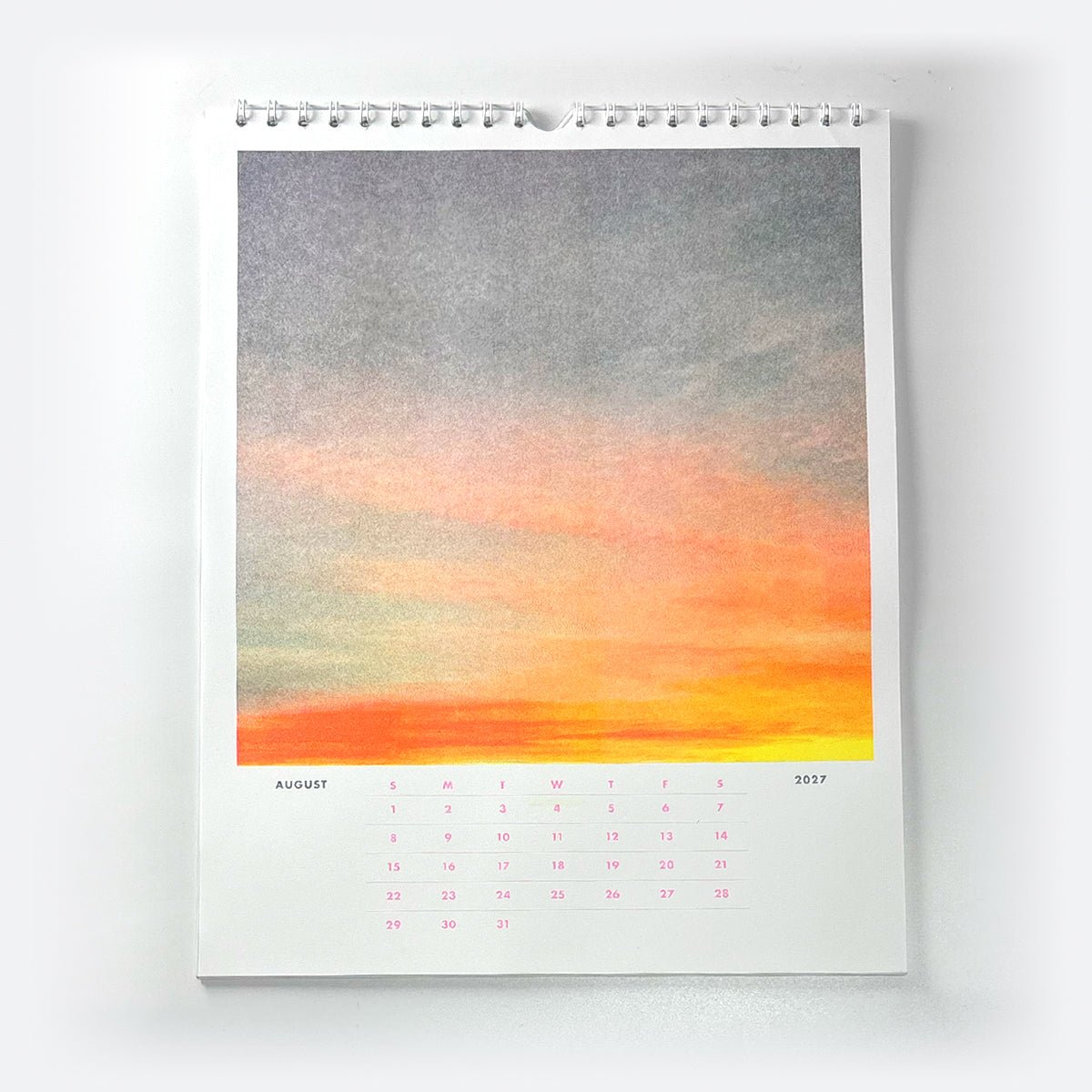 2027 Risograph Wall Calendar - Sunsets - Next Chapter Studio