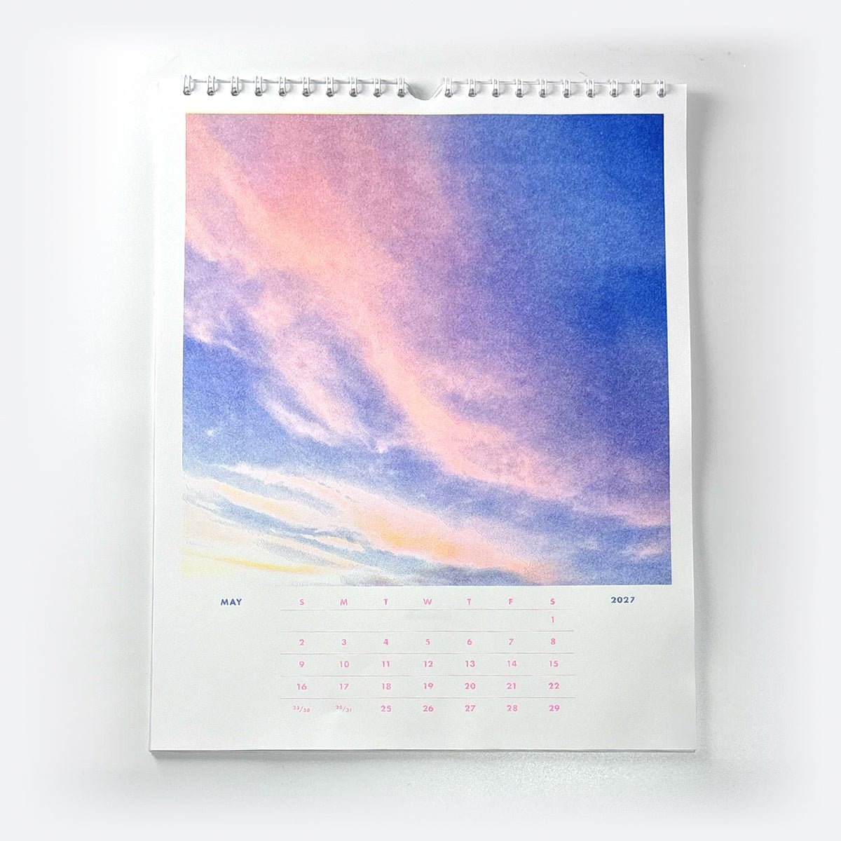 2027 Risograph Wall Calendar - Sunsets - Next Chapter Studio