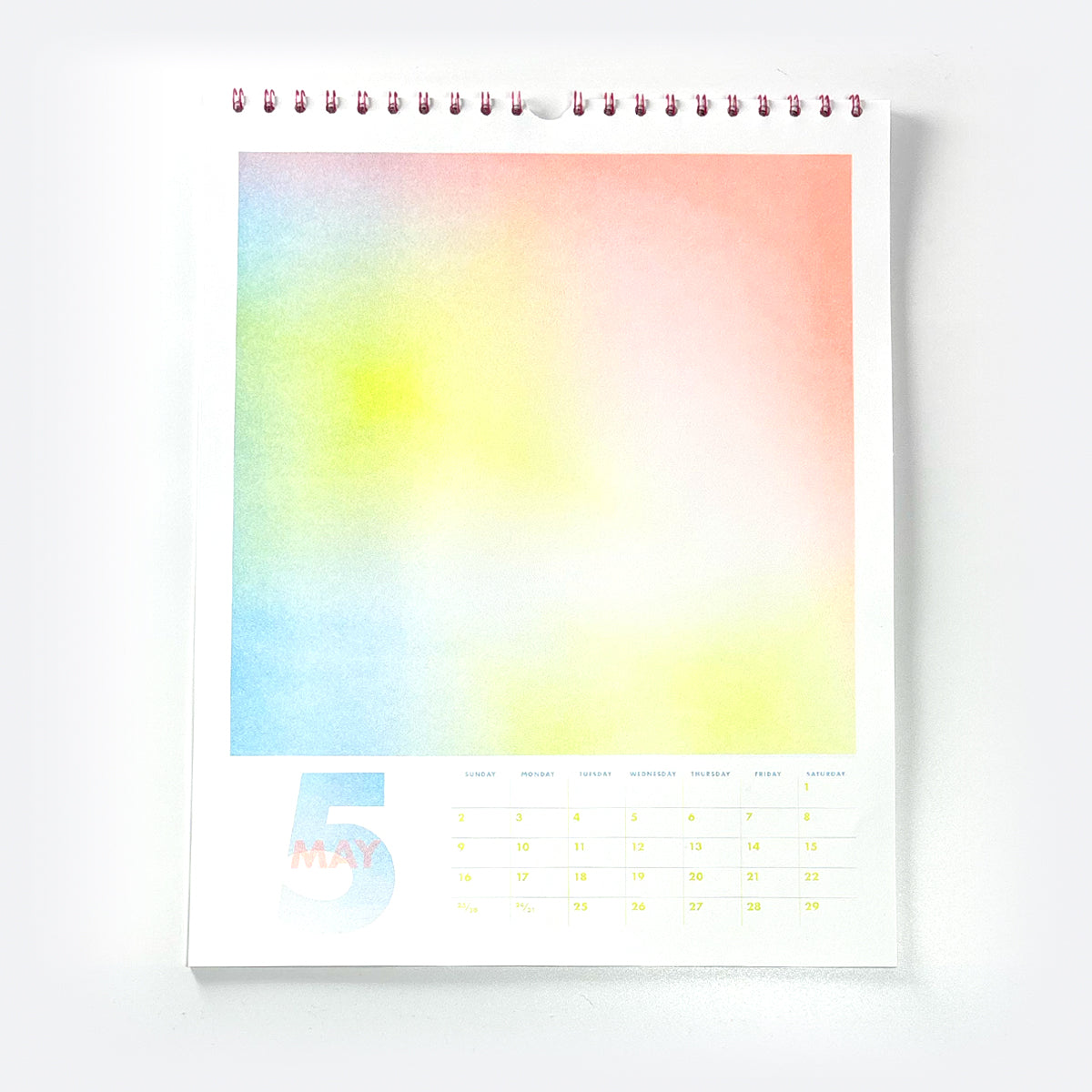 2027 Risograph Wall Calendar - Aura