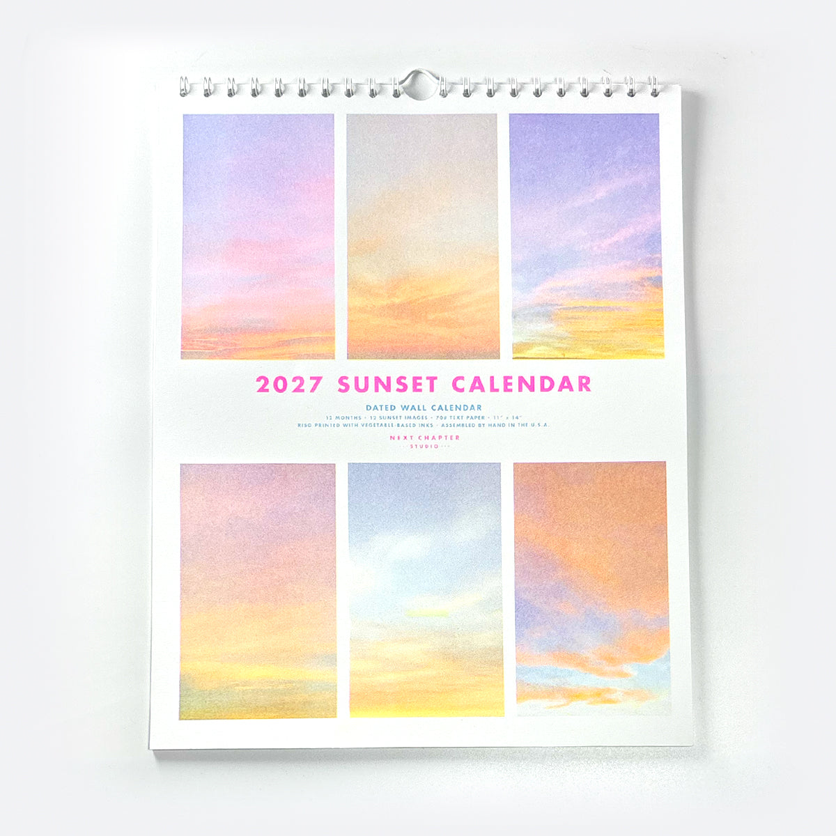 2027 Risograph Wall Calendar - Sunsets