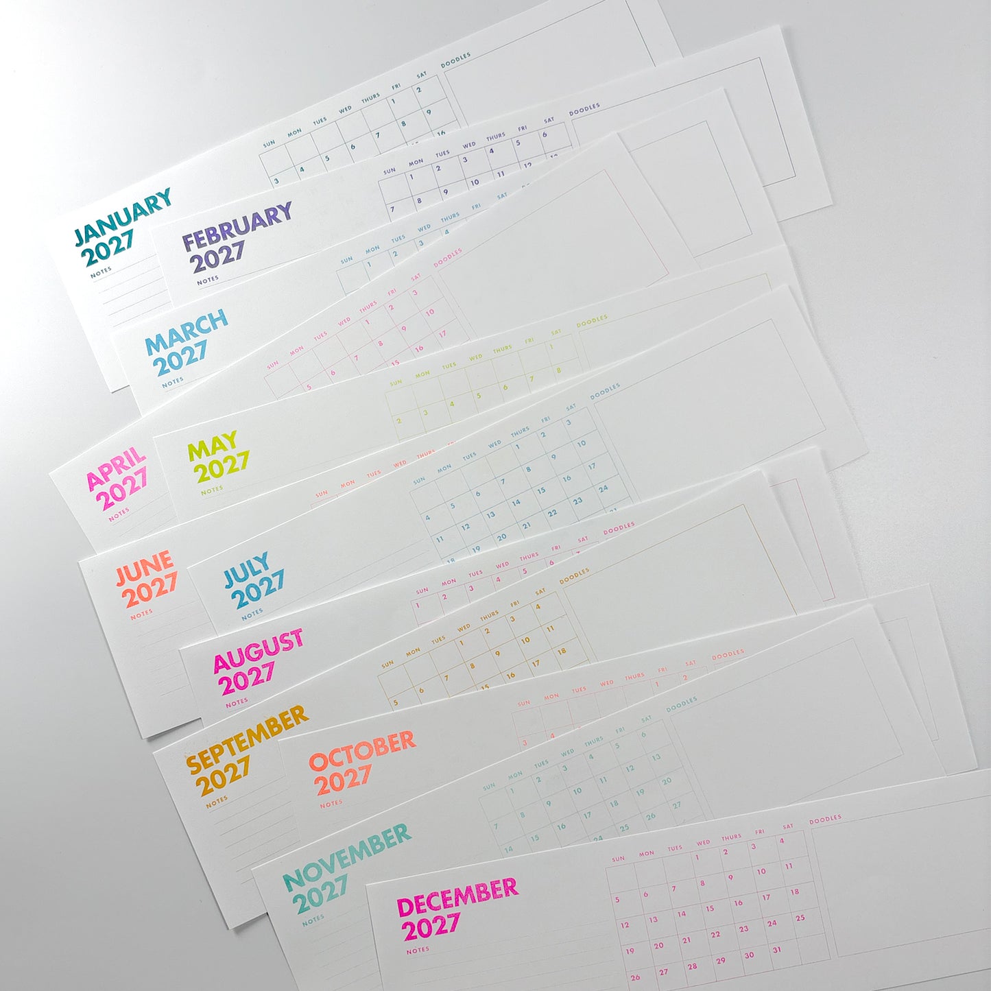 2027 Risograph Desk Pad Calendar