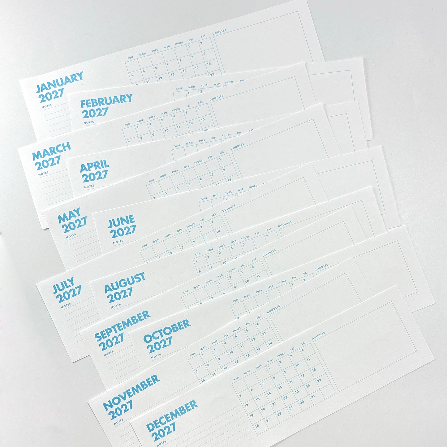 2027 Risograph Desk Pad Calendar