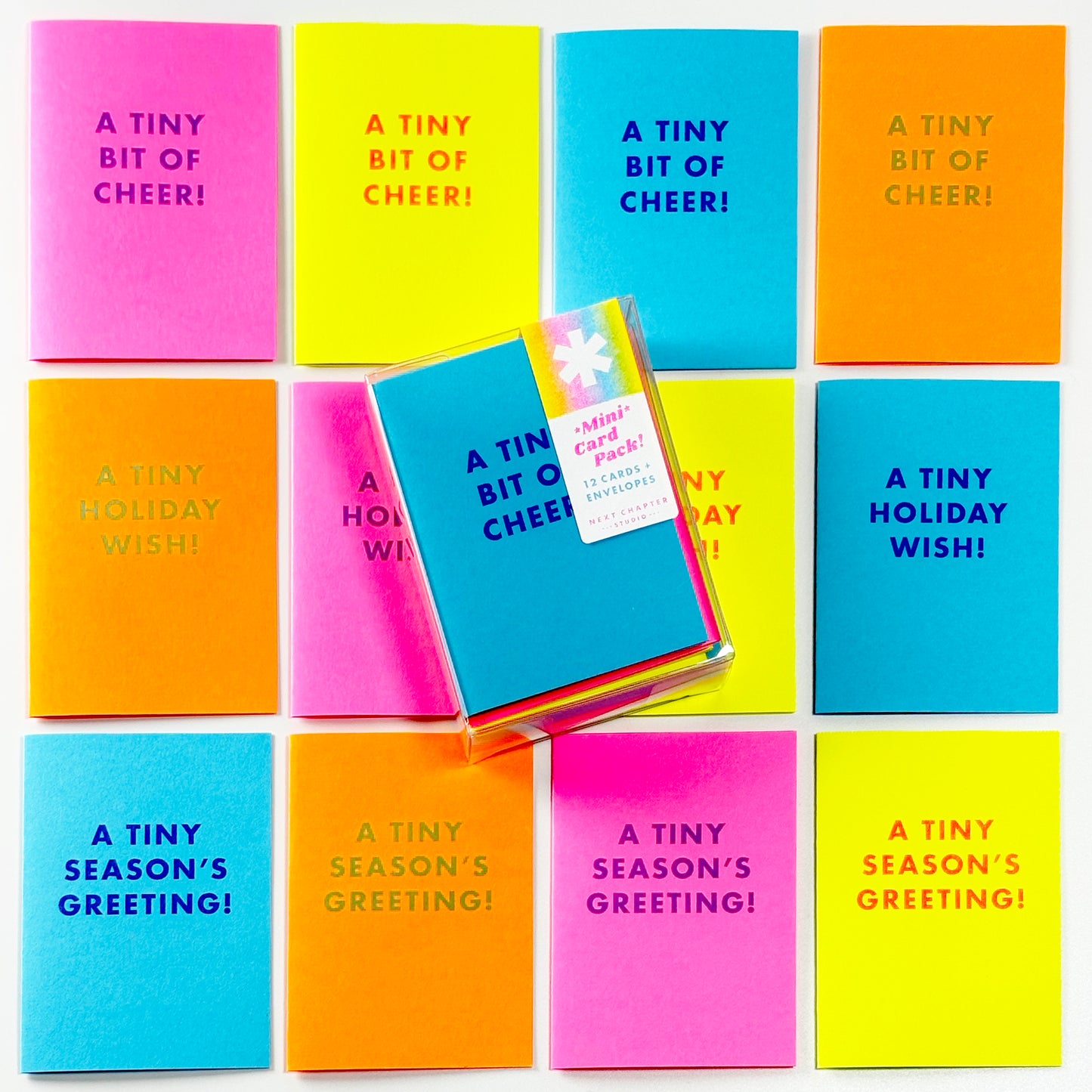 Mini Holiday Card Pack! - Variety - MINI Risograph Cards