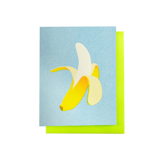 Banana Split - Risograph Greeting Card