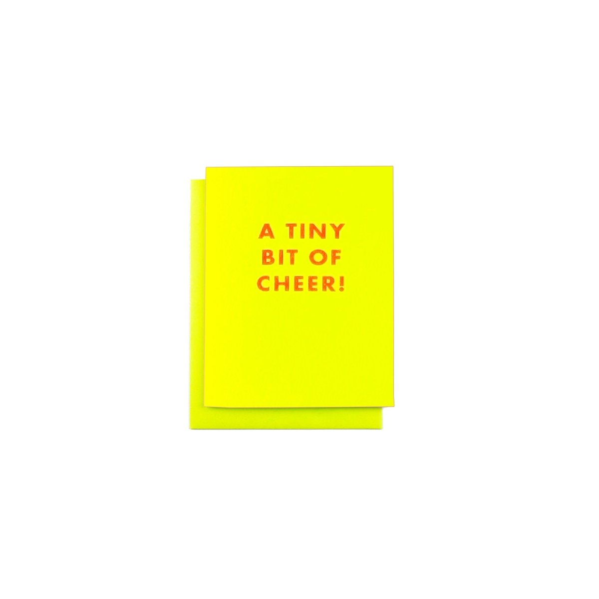 "A Tiny Bit of Cheer!" - MINI Holiday Risograph Card - Next Chapter Studio
