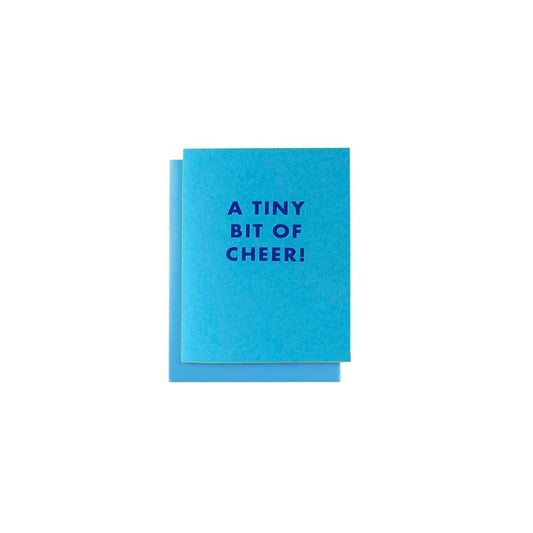 "A Tiny Bit of Cheer!" - MINI Holiday Risograph Card - Next Chapter Studio