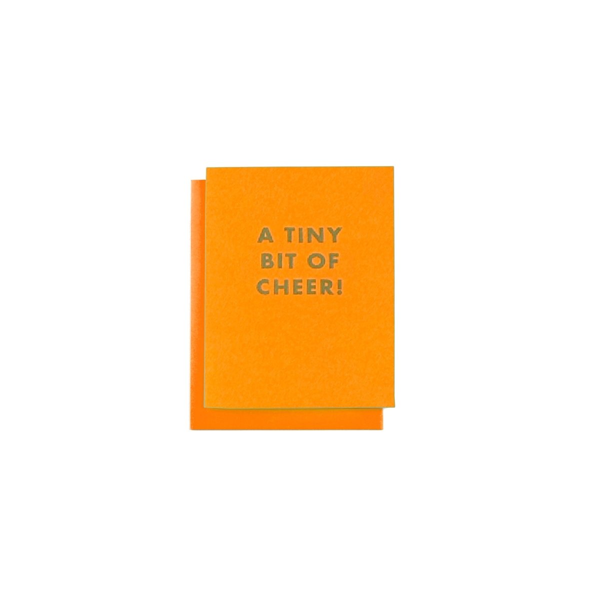 "A Tiny Bit of Cheer!" - MINI Holiday Risograph Card - Next Chapter Studio