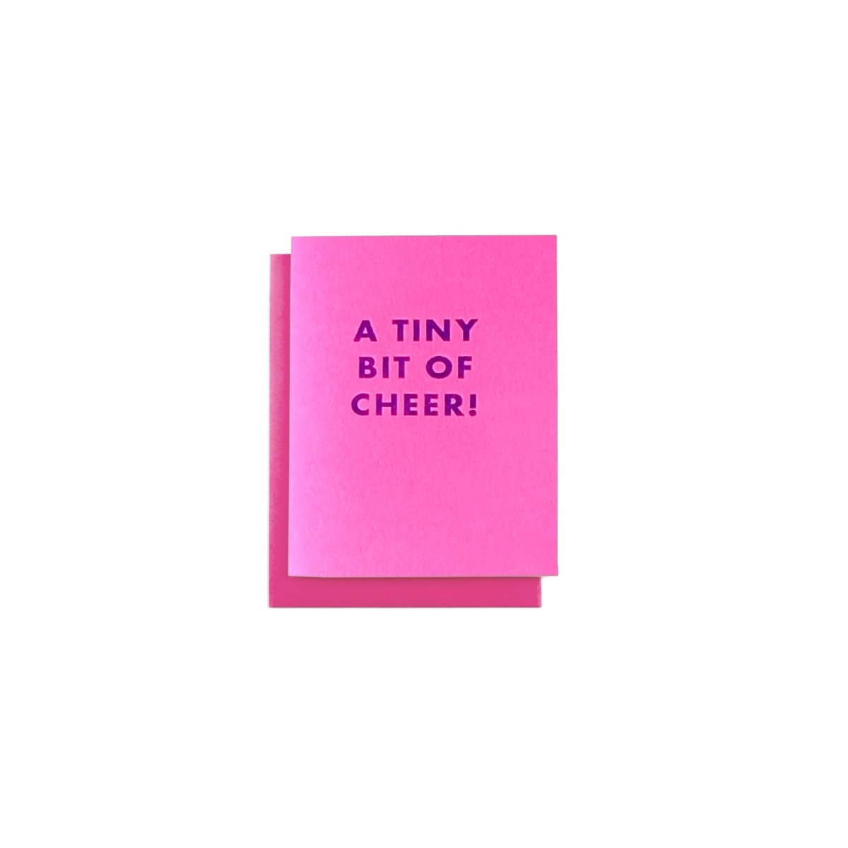 "A Tiny Bit of Cheer!" - MINI Holiday Risograph Card - Next Chapter Studio