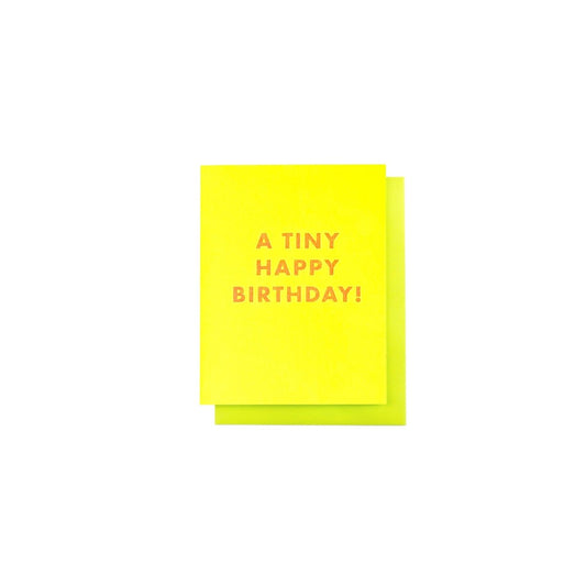 "A Tiny Happy Birthday" - MINI Risograph Card - Next Chapter Studio