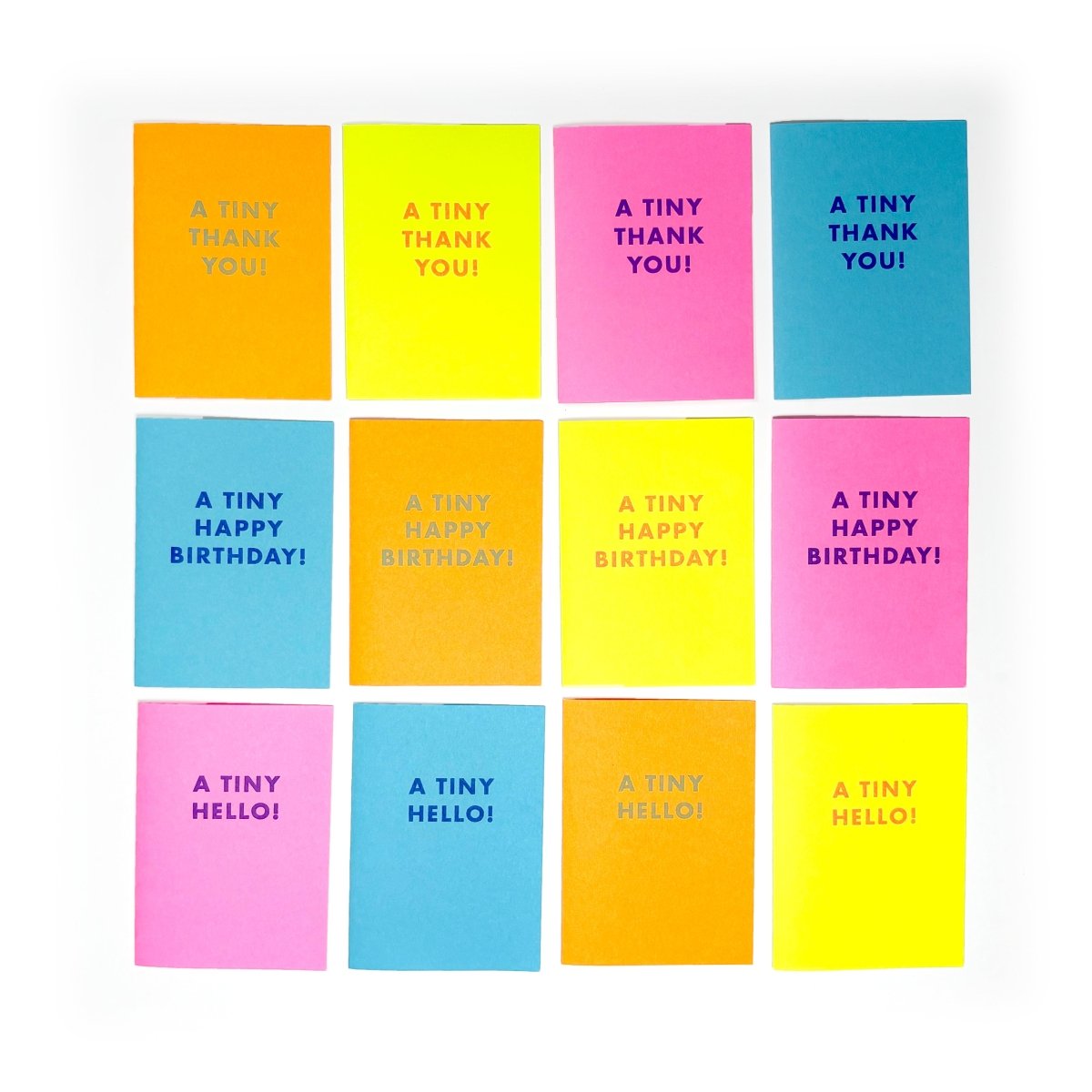 "A Tiny Happy Birthday" - MINI Risograph Card - Next Chapter Studio