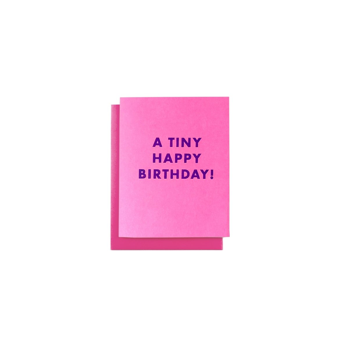 "A Tiny Happy Birthday" - MINI Risograph Card - Next Chapter Studio