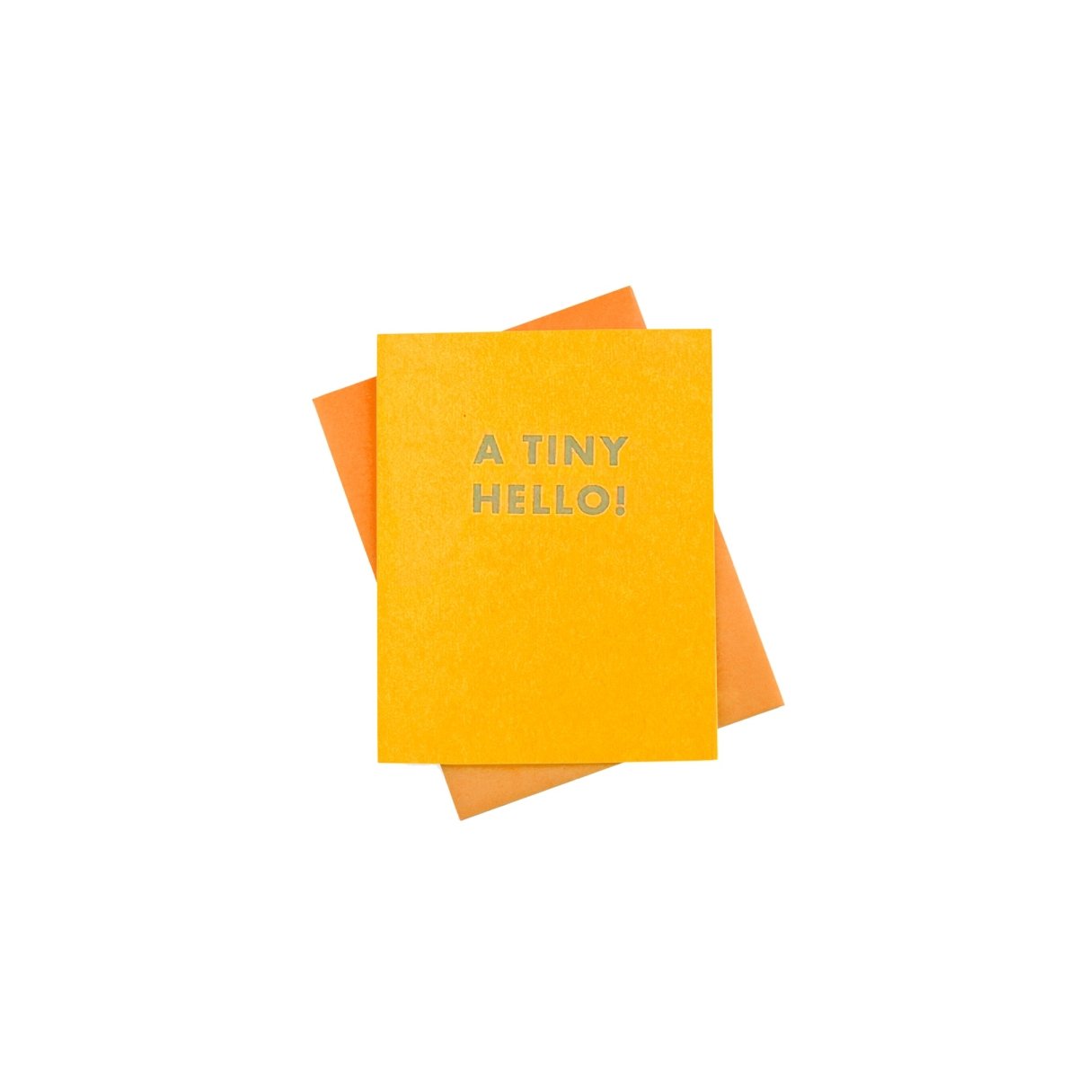 "A Tiny Hello!" - MINI Risograph Card - Next Chapter Studio