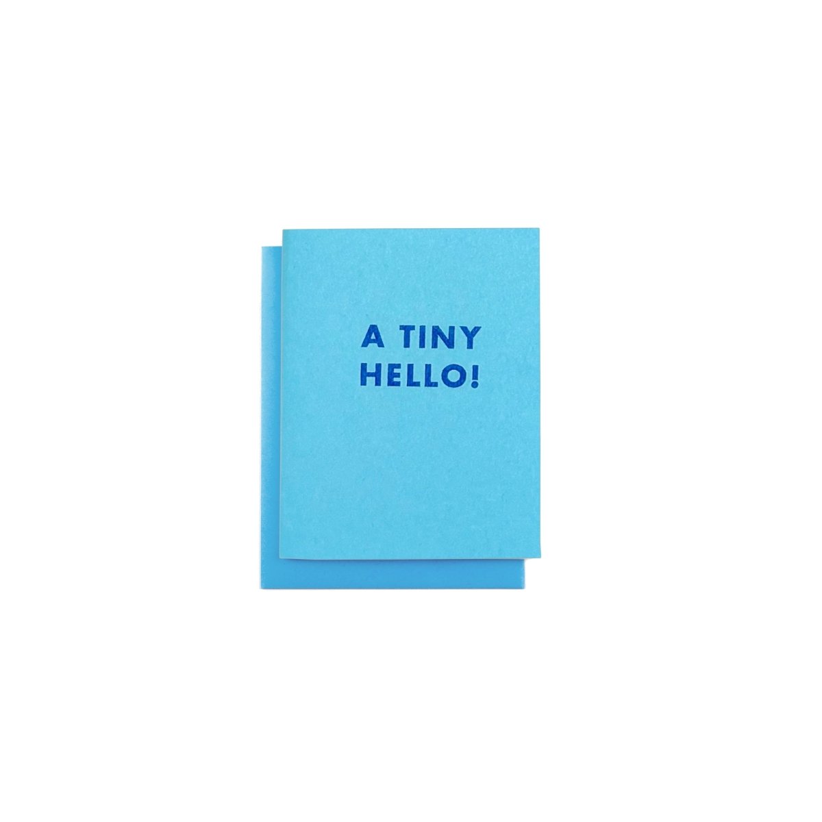 "A Tiny Hello!" - MINI Risograph Card - Next Chapter Studio