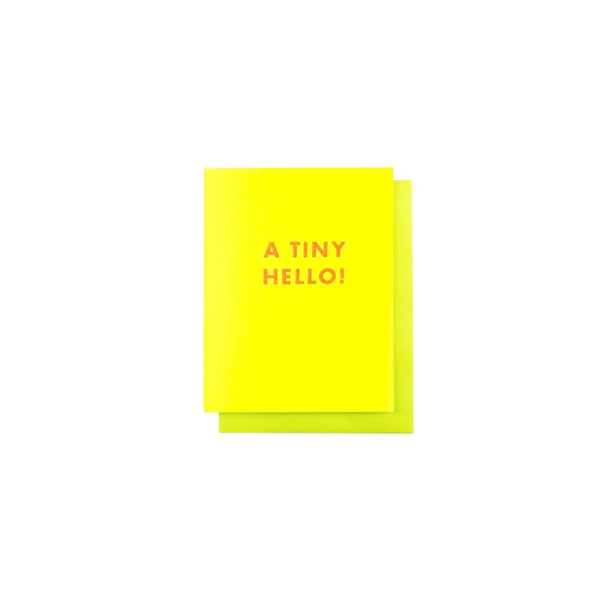 "A Tiny Hello!" - MINI Risograph Card - Next Chapter Studio