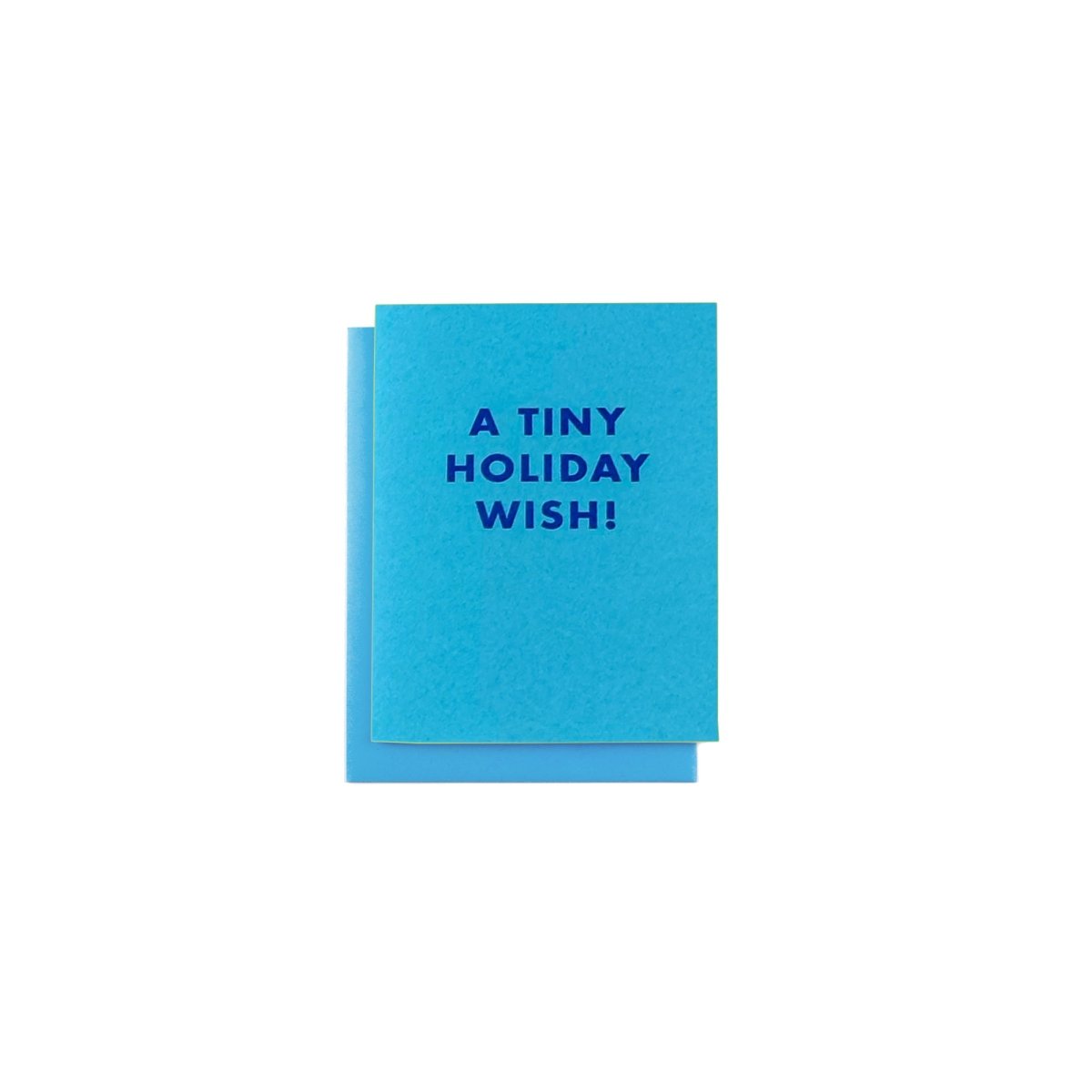 "A Tiny Holiday Wish!" - MINI Holiday Risograph Card - Next Chapter Studio