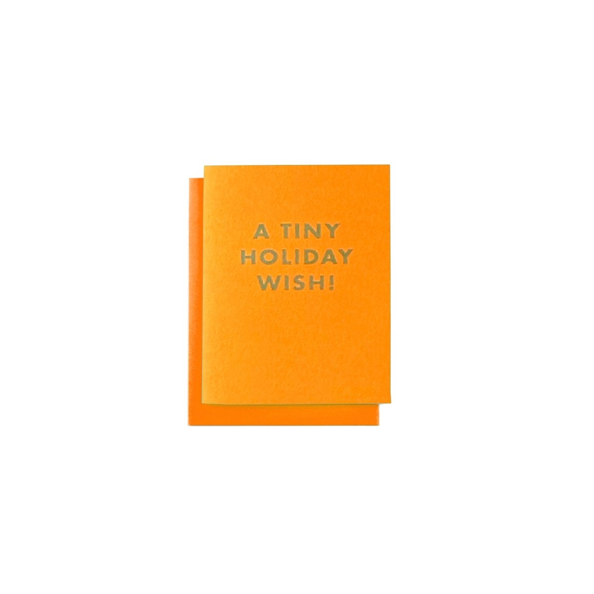 "A Tiny Holiday Wish!" - MINI Holiday Risograph Card - Next Chapter Studio