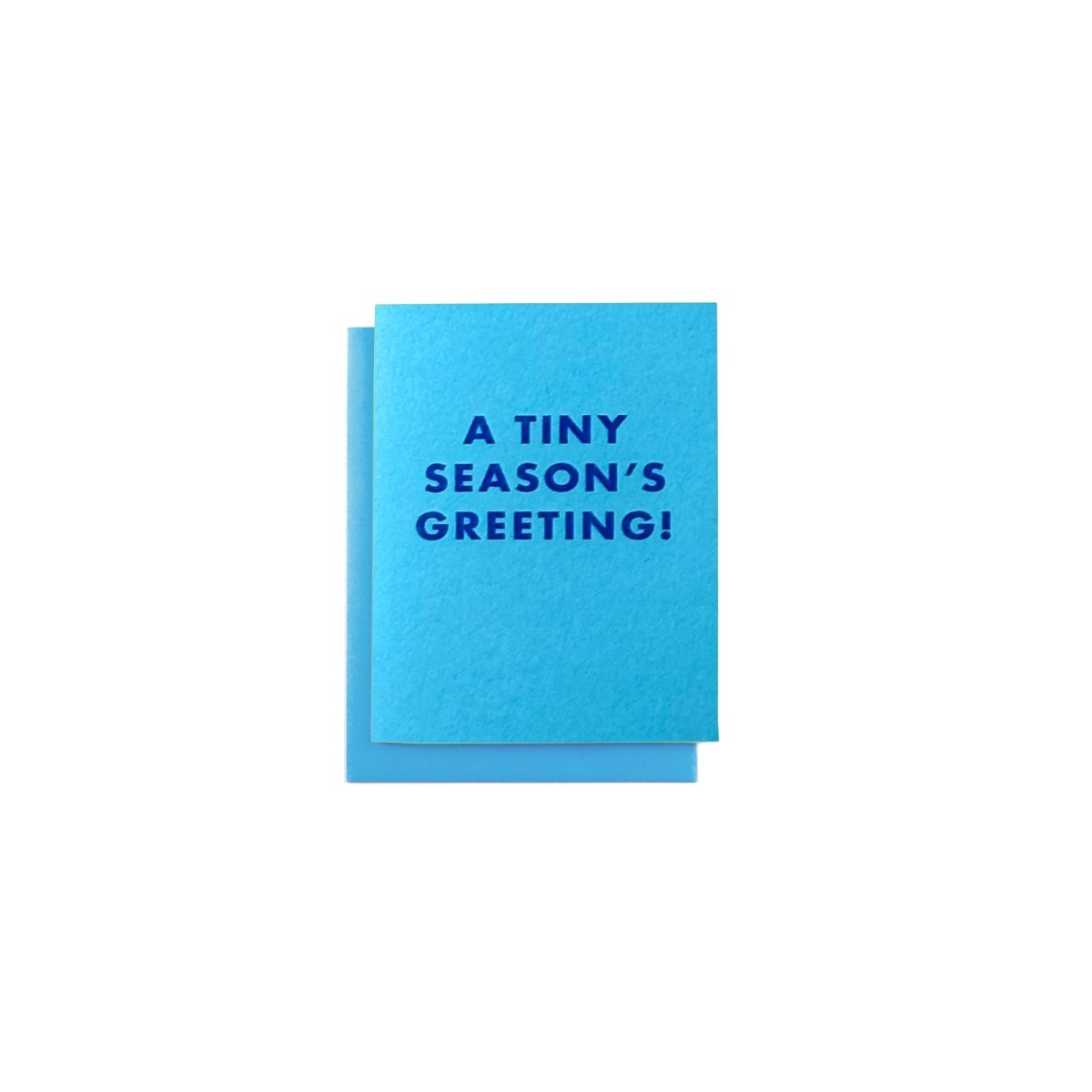 "A Tiny Season's Greeting!" - MINI Holiday Risograph Card - Next Chapter Studio
