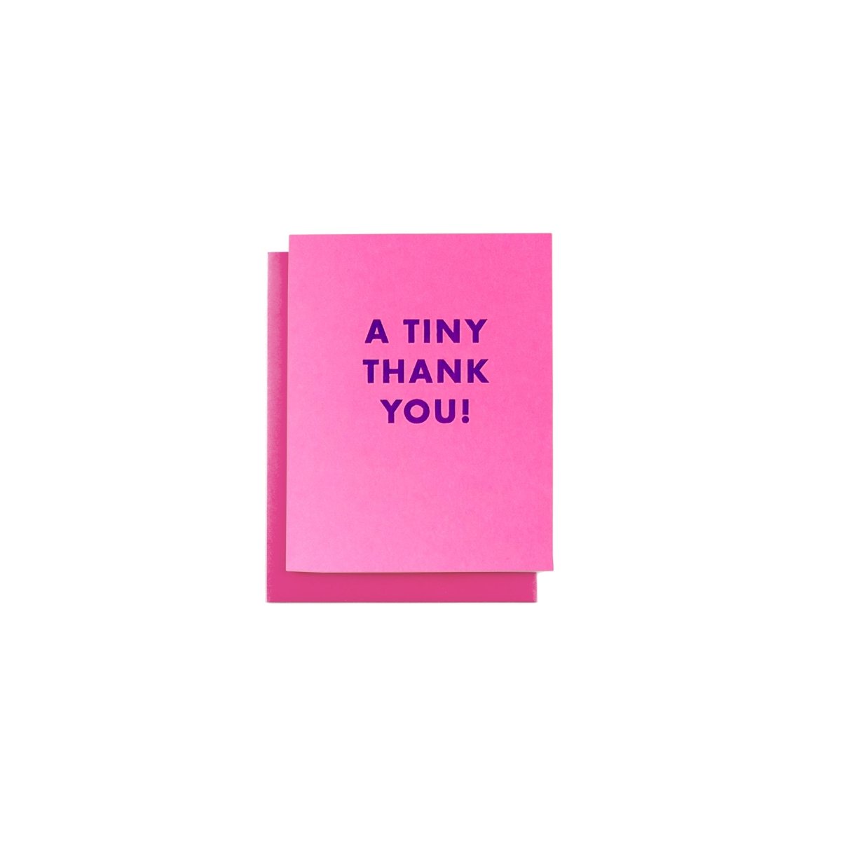 "A Tiny Thank You!" - MINI Risograph Card - Next Chapter Studio