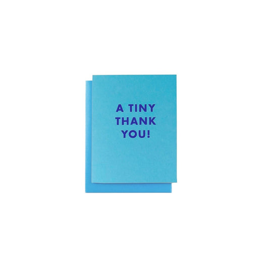 "A Tiny Thank You!" - MINI Risograph Card - Next Chapter Studio