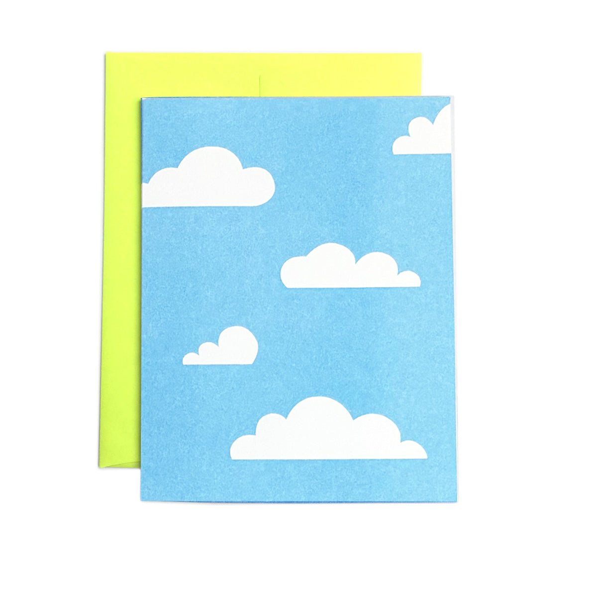 Clouds - Risograph Greeting Card - Next Chapter Studio