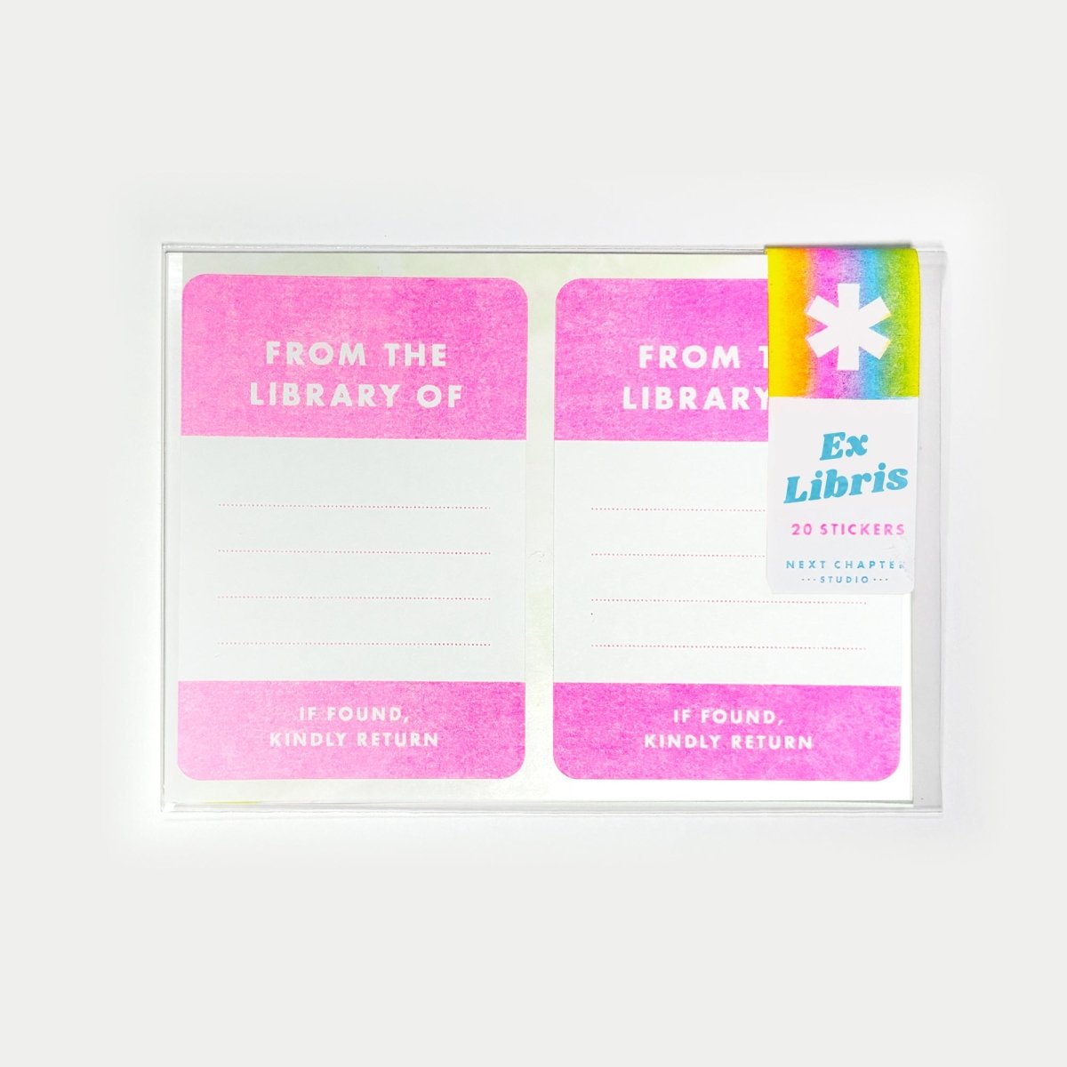 Ex Libris Bookplates - Riso Stickers - Next Chapter Studio