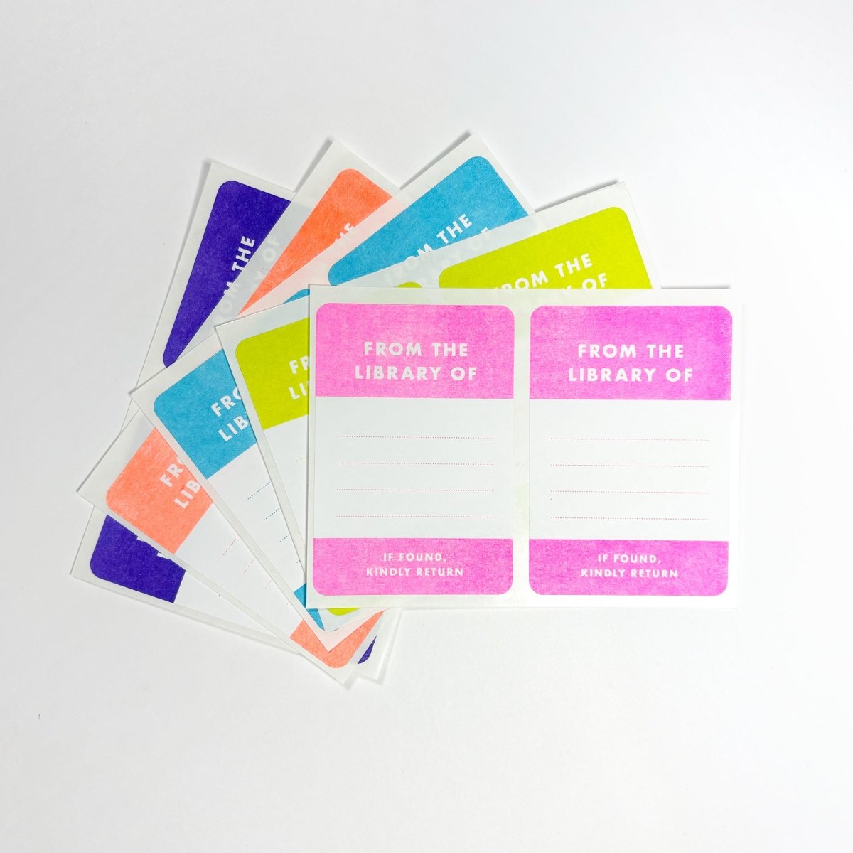 Ex Libris Bookplates - Riso Stickers - Next Chapter Studio