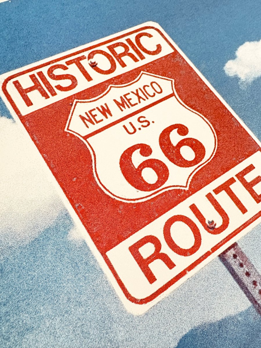 “Historic Route 66, New Mexico” photo by US DOT Employee - Risograph Art Print - Next Chapter Studio